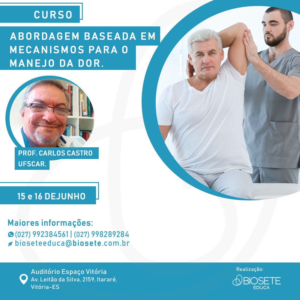 Curso: Abordagem baseada em mecanismos para o manejo da dor